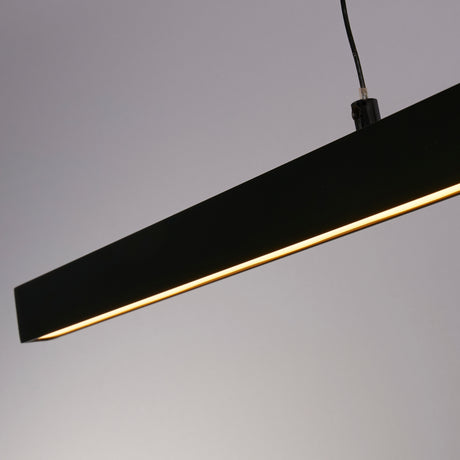 Searchlight Electric Layla Gesture Control Pendant - Black Metal & Opal Acrylic 30228BK