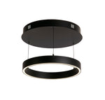 Layla Gesture Control Pendant - Black Metal & Opal Acrylic
