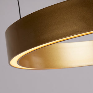 Searchlight Electric Layla Gesture Control Pendant - Gold Metal & Opal Acrylic 30410GO