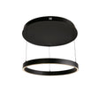 Layla Gesture Control Pendant - Black Metal & Opal Acrylic