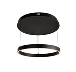 Layla Gesture Control Pendant - Black Metal & Opal Acrylic