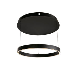 Layla Gesture Control Pendant - Black Metal & Opal Acrylic