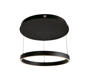 Layla Gesture Control Pendant - Black Metal & Opal Acrylic