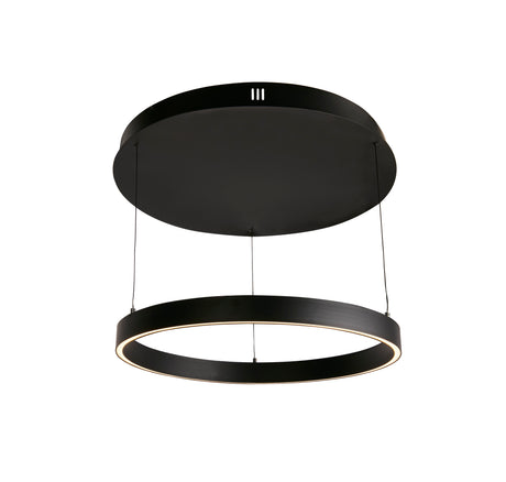Layla Gesture Control Pendant - Black Metal & Opal Acrylic