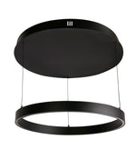 Searchlight Electric Layla Gesture Control Pendant - Black Metal & Opal Acrylic 30411BK
