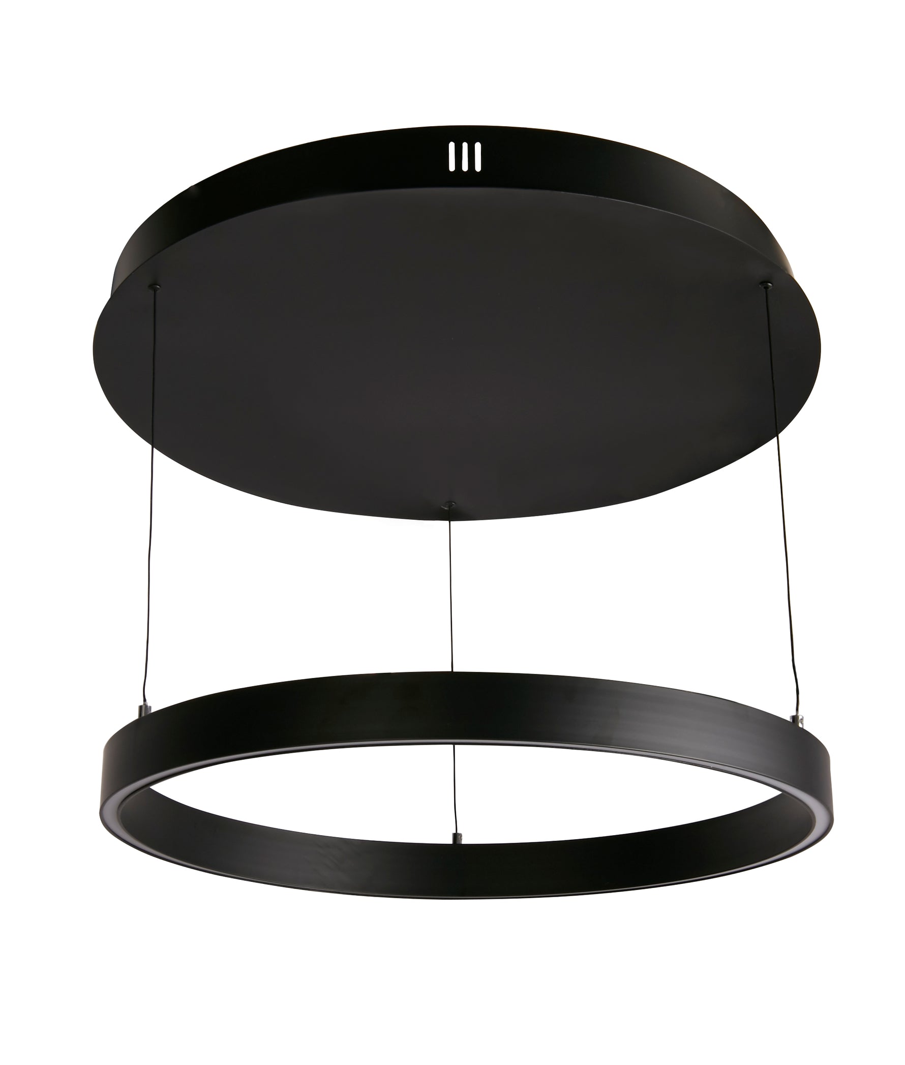 Searchlight Electric Layla Gesture Control Pendant - Black Metal & Opal Acrylic 30411BK
