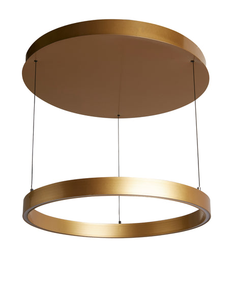 Searchlight Electric Layla Gesture Control Pendant - Gold Metal & Opal Acrylic 30411GO