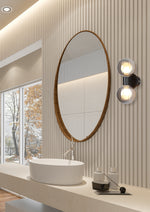 Searchlight Electric Luminsphere 2Lt Wall Light, Matt Black Metal with Smoked Gla 30507BK