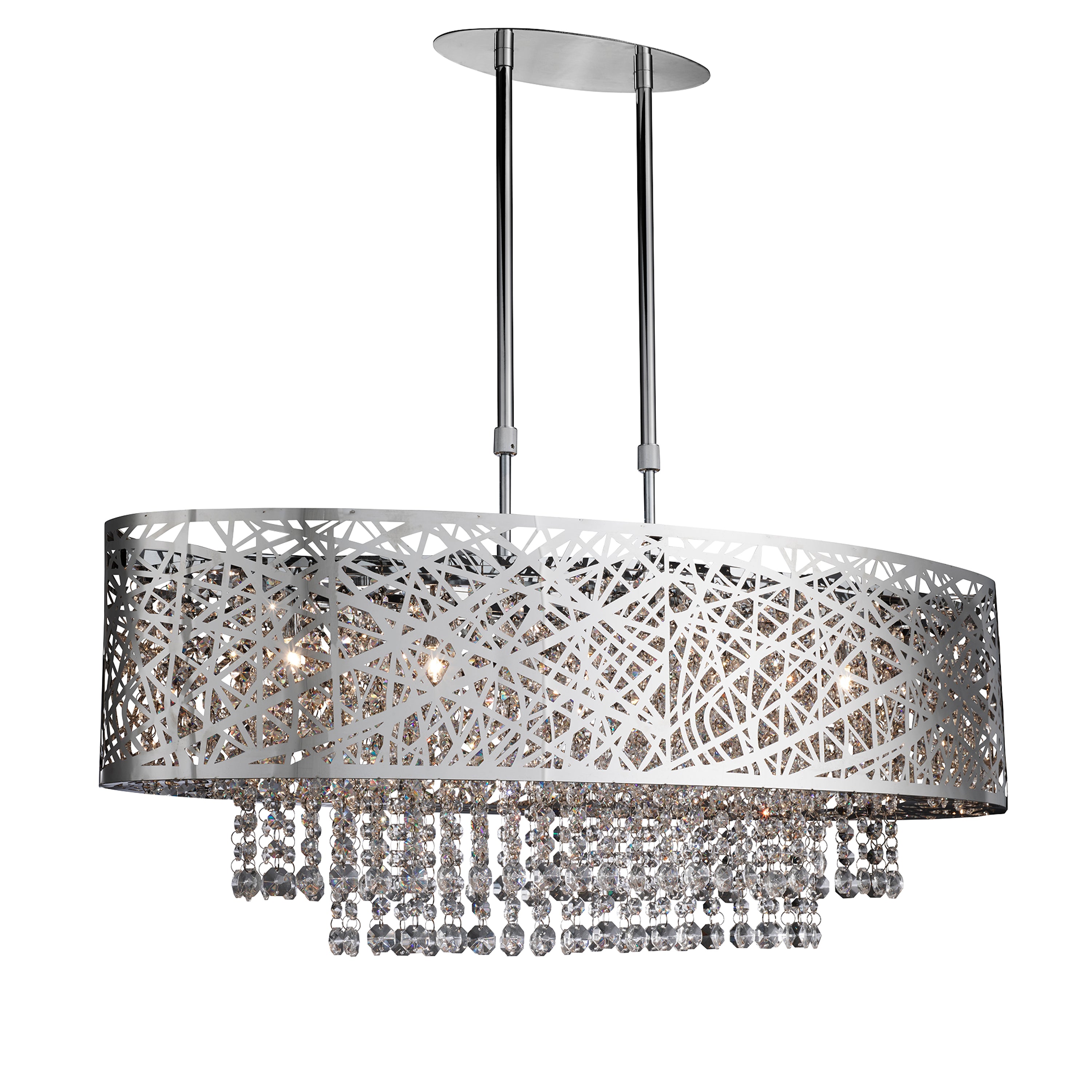 Mica 5Lt Semi -Flush - Chrome Metal