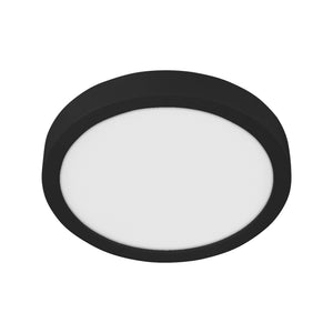 Eglo EU FUEVA?5 Bathroom LED Ceiling Light – Black Steel, Round, Neutral White, Indoor Lighting