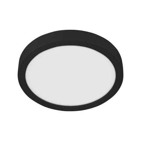 Eglo EU FUEVA?5 Bathroom LED Ceiling Light – Black Steel, Round, Neutral White, Indoor Lighting
