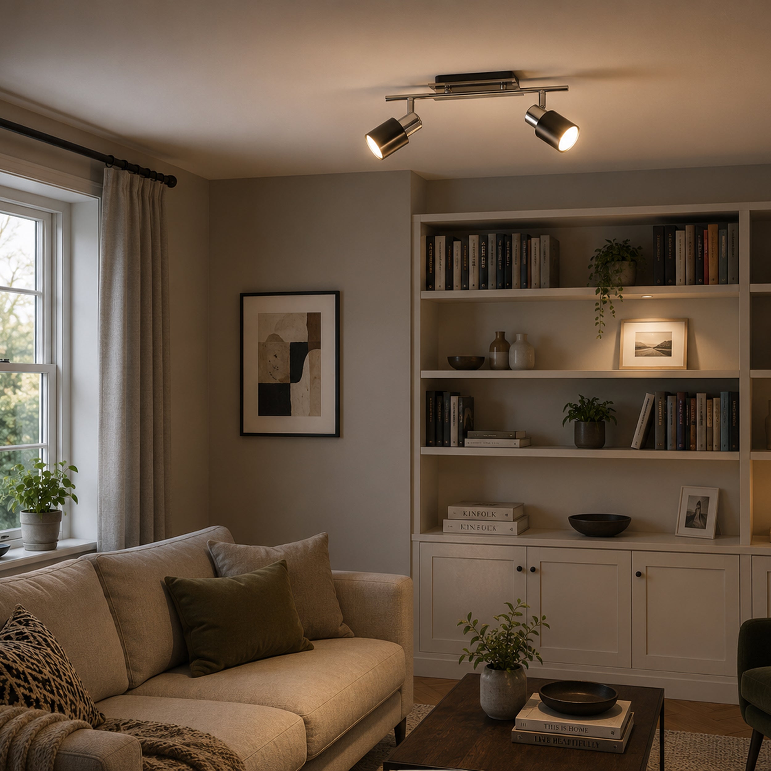 Eglo EU Carlton-P Light Apricot Metal 1 Light Ceiling Pendant, (D) 31cm