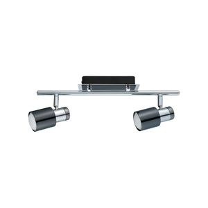 Eglo EU Davida 1 Steel Nickel Nero LED 2-Light Ceiling Spotlight