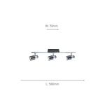 Eglo EU Davida 1 Steel Nickel Nero LED 3-Light Ceiling Spotlight product image - Endon Lighting from First Light Direct with great prices and fast UK delivery