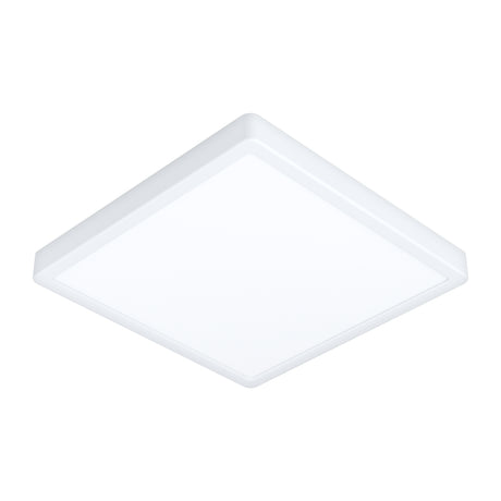 Eglo EU FUEVA?5 Bathroom LED Ceiling Light – White Steel, Square, 4000?K White Light, Indoor Lighting