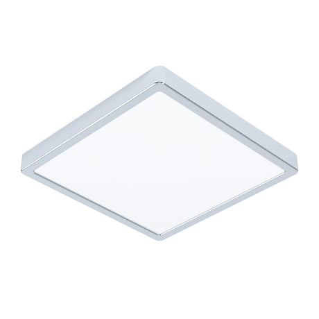 Eglo EU FUEVA?5 Bathroom LED Ceiling Light – Chrome Steel, Square, 4000?K White Light, Indoor Lighting