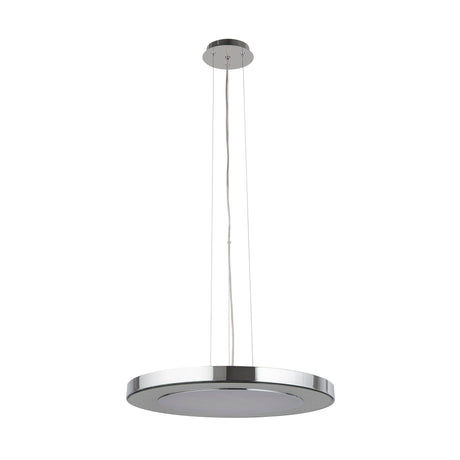Searchlight Electric Lexi Pendant - Chrome Metal & Crushed Ice Effect Glass 3090-50CC