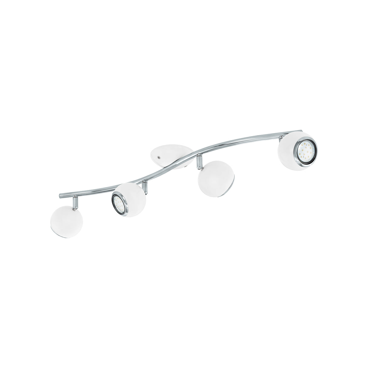 Eglo EU Bimeda LED White/Chrome Steel 4-Light Spotlight