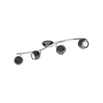 Eglo EU Bimeda LED Nickel-Nero/Chrome Steel 4-Light Spotlight product image - Endon Lighting from First Light Direct with great prices and fast UK delivery