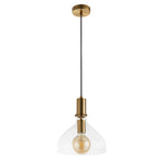 Searchlight Electric Margarita Pendant - Brass Metal & Clear Glass 31031-1PB