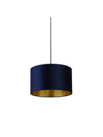 Searchlight Electric Navy Velvet Shade with Gold Inner Dia.40cm 31040AZ