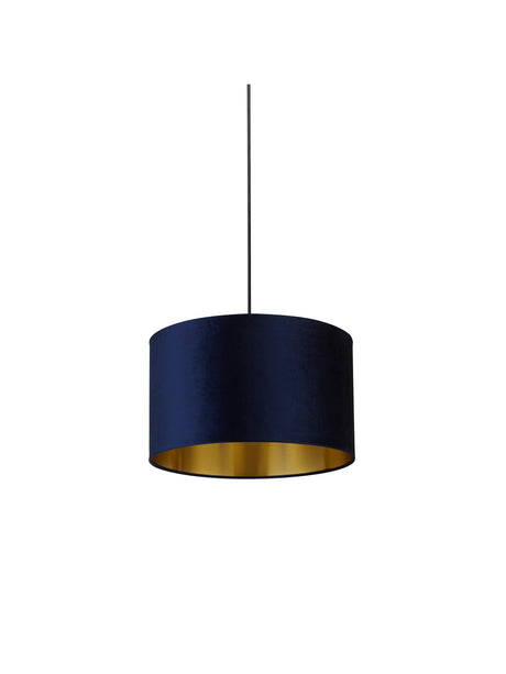 Searchlight Electric Navy Velvet Shade with Gold Inner Dia.40cm 31040AZ
