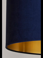 Searchlight Electric Navy Velvet Shade with Gold Inner Dia.40cm 31040AZ