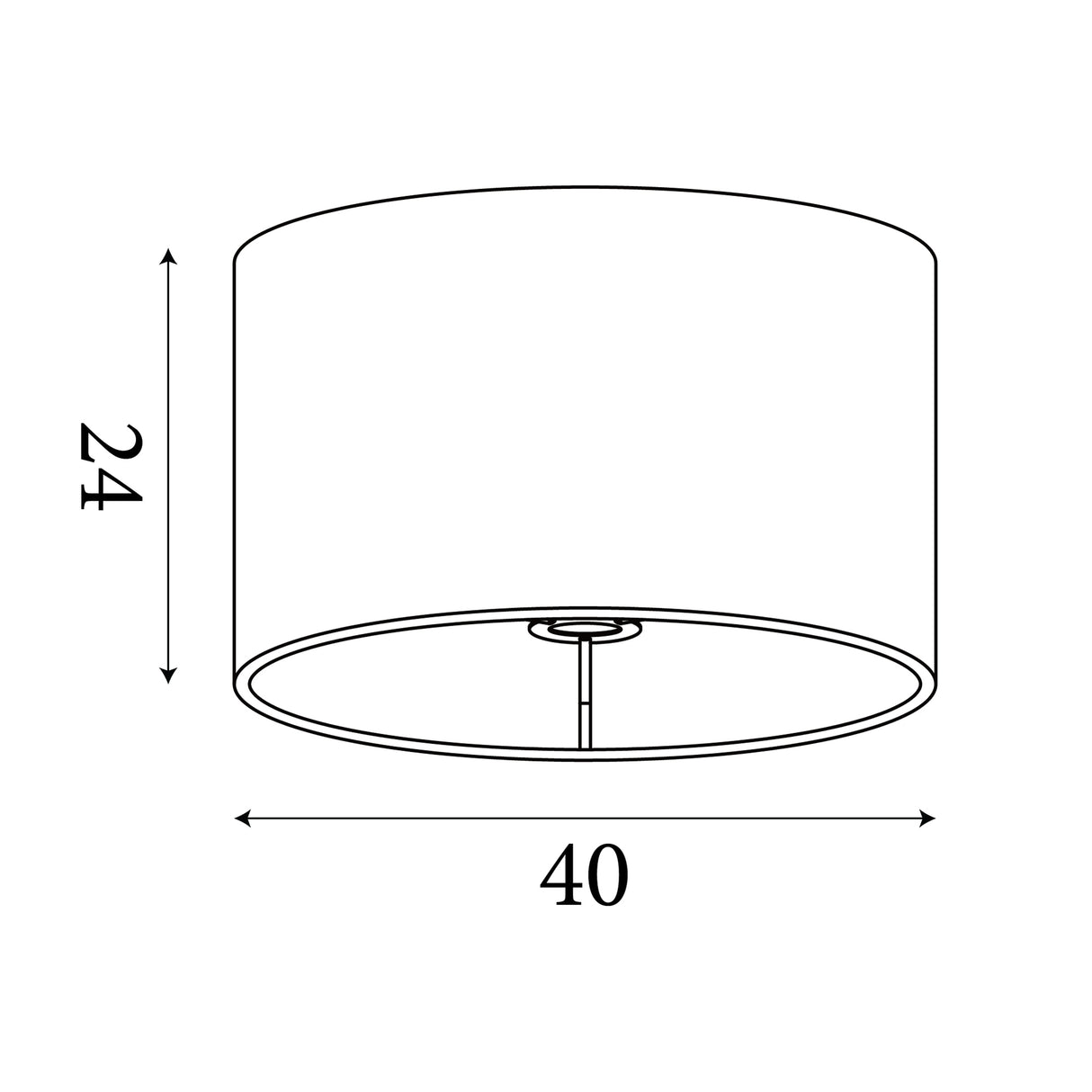 Searchlight Electric Drum Shade - Green Velvet with Gold Inner 31040GR