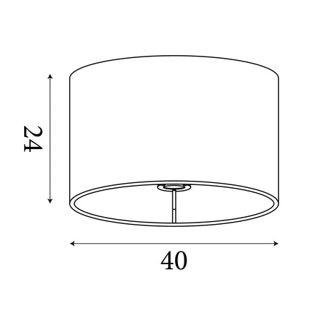 Searchlight Electric Drum Shade - Green Velvet with Gold Inner 31040GR