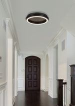 Searchlight Electric Stellar LED ceiling lamp - Black Metal with Acrylic 31283-36BK