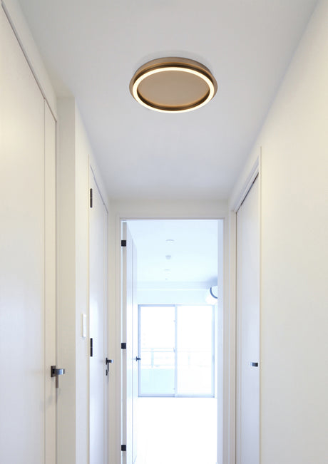 Searchlight Electric Stellar LED ceiling lamp - Latte Metal with Acrylic 31283-36LT