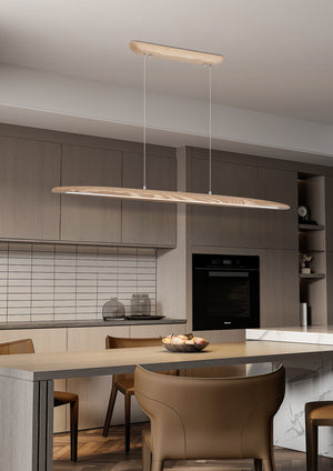 Searchlight Electric Kenzie LED Pendant, Wood 31501NA