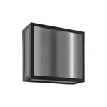 Eglo EU Alamonte Smoke Black Steel Industrial Outdoor Wall Light