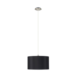 Eglo EU Maserlo Black & Gold Metal And Fabric Single Pendant