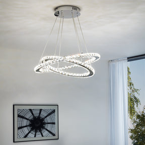 Eglo EU Varrazo Clear Glass Pendant Light Chrome