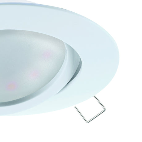Eglo EU Tedo White LED Round Recessed Light, 8cm, 3000K