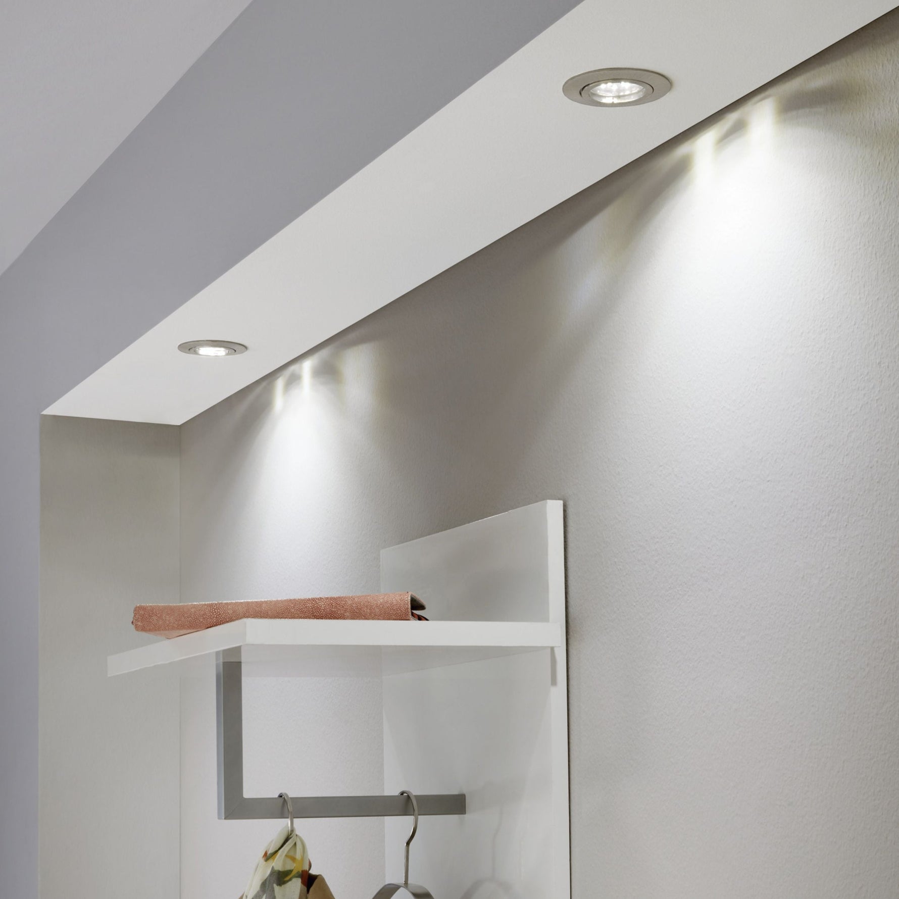 Eglo EU STICKER Mirror Light – Chrome, Opal Glass, E14, Bathroom Vanity Lighting product image - Endon Lighting from First Light Direct with great prices and fast UK delivery