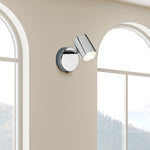 Searchlight Electric Rollo Spotlight Wall Light - Chrome Metal 3171CC