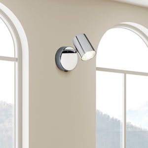 Searchlight Electric Rollo Spotlight Wall Light - Chrome Metal 3171CC