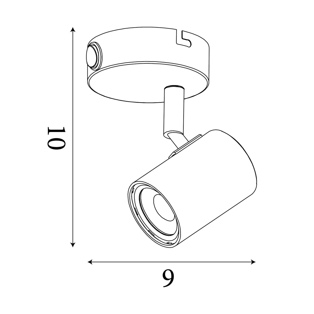 Searchlight Electric Rollo Spotlight Wall Light - Chrome Metal 3171CC