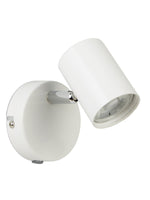 Searchlight Electric Rollo Spotlight Wall Light - White Metal 3171WH