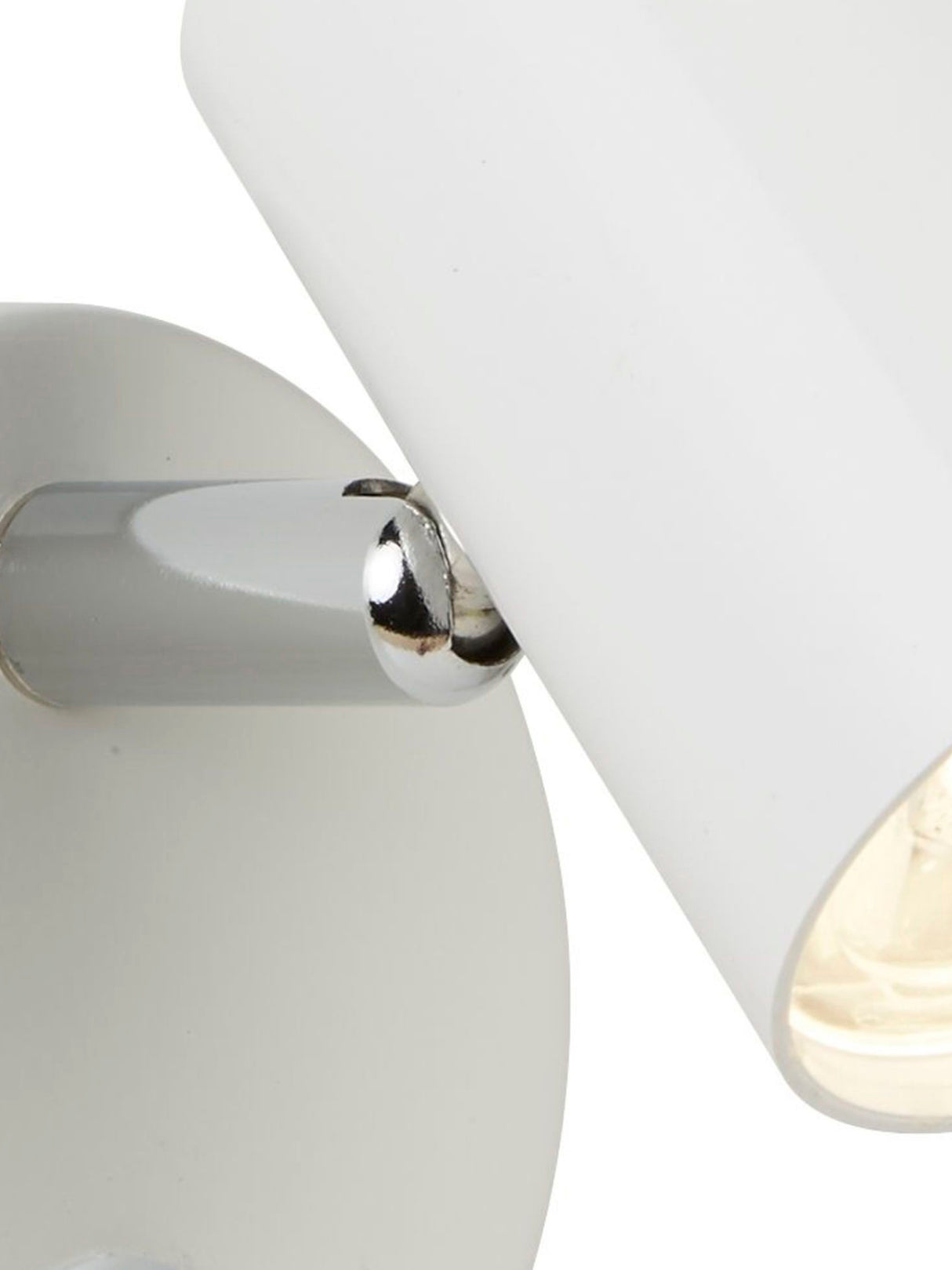 Searchlight Electric Rollo Spotlight Wall Light - White Metal 3171WH