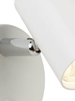 Searchlight Electric Rollo Spotlight Wall Light - White Metal 3171WH