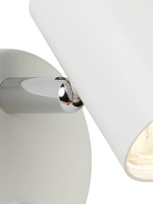 Searchlight Electric Rollo Spotlight Wall Light - White Metal 3171WH