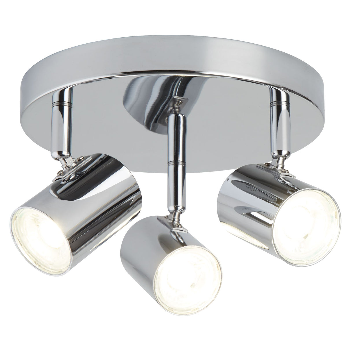 Rollo 3Lt Round Spotlight  - Chrome Metal