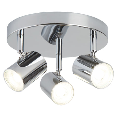Rollo 3Lt Round Spotlight  - Chrome Metal