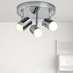 Searchlight Electric Rollo 3Lt Round Spotlight  - Chrome Metal 3173CC