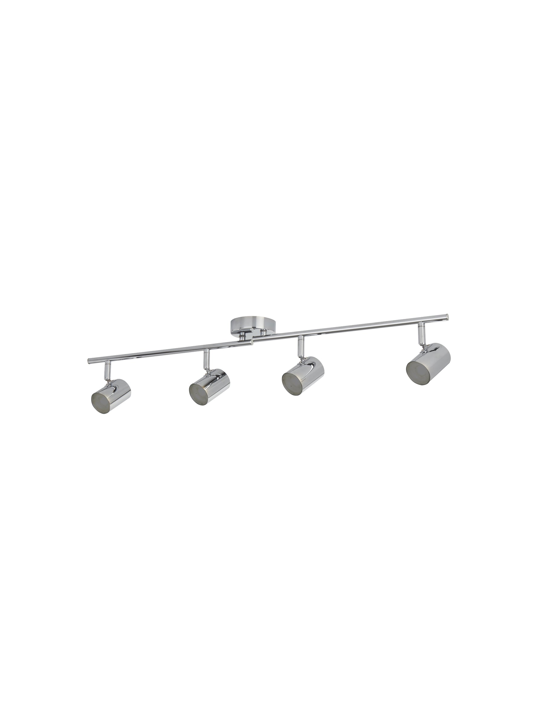 Searchlight Electric Rollo 4Lt Split Bar Spotlight  - Chrome Metal 3174CC