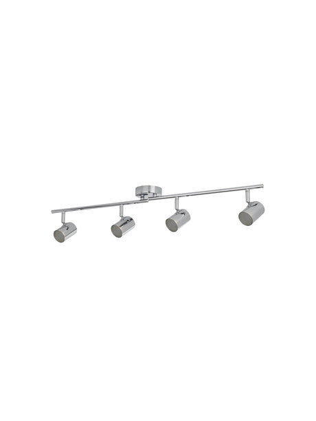 Searchlight Electric Rollo 4Lt Split Bar Spotlight  - Chrome Metal 3174CC