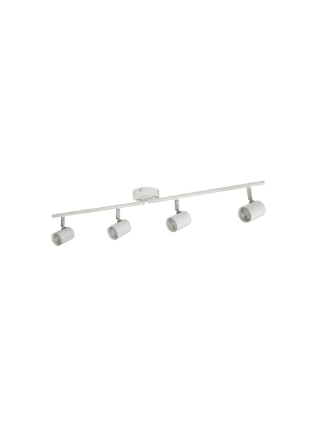 Searchlight Electric Rollo 4Lt Split Bar Spotlight  - White Metal 3174WH